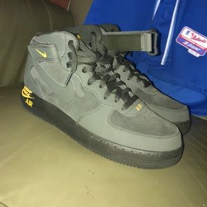 Customized AF1, Sequa Green, Black, and Yellow